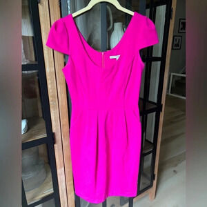 Amanda Uprichard pink knee length bodycon dress